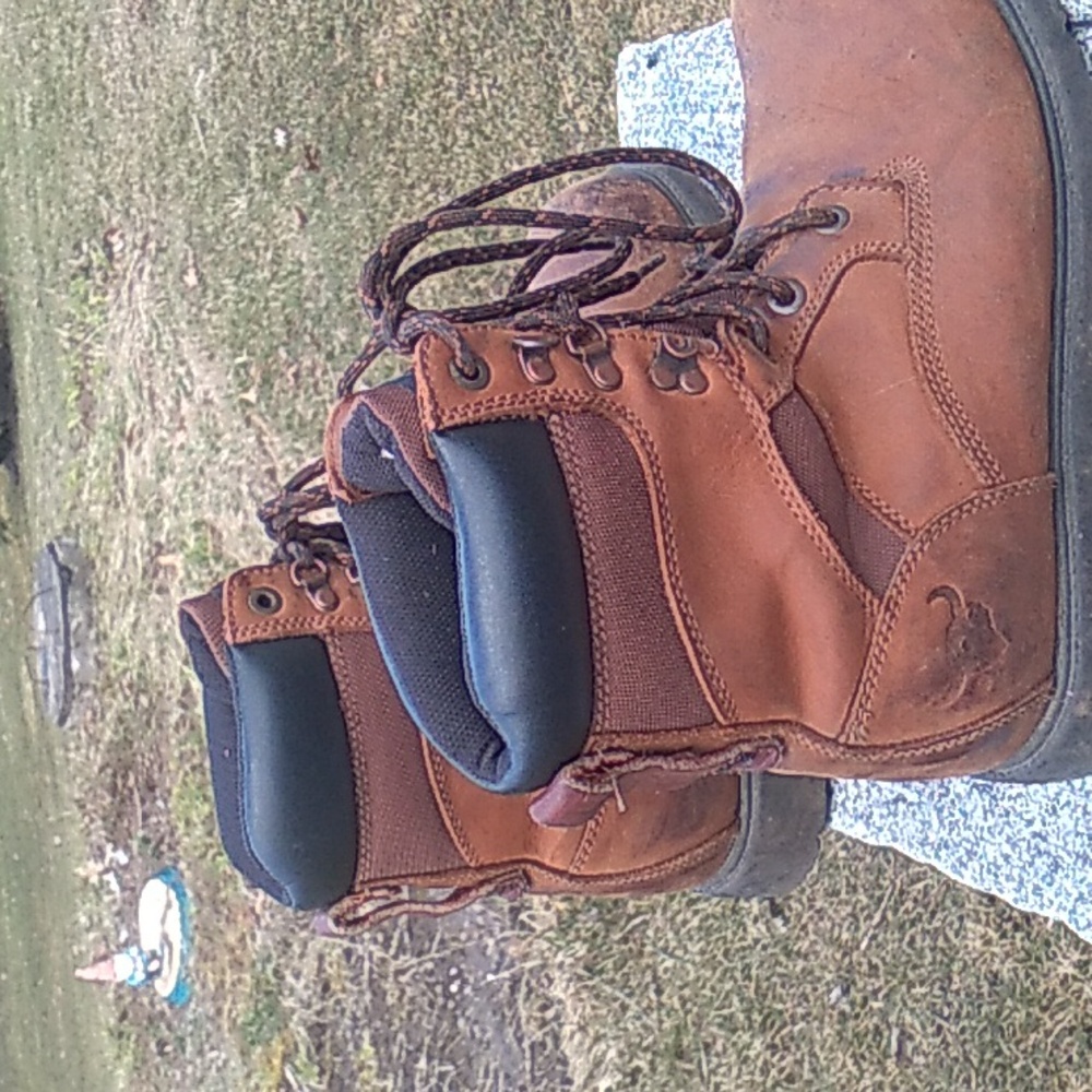 TEXAS STEER LEATHER Work BOOTS Size 11 UniSex EPLC